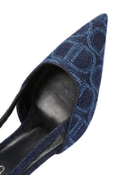 Kadın Mavi Bilekten Bantlı İnce Topuklu Stiletto | Derimod