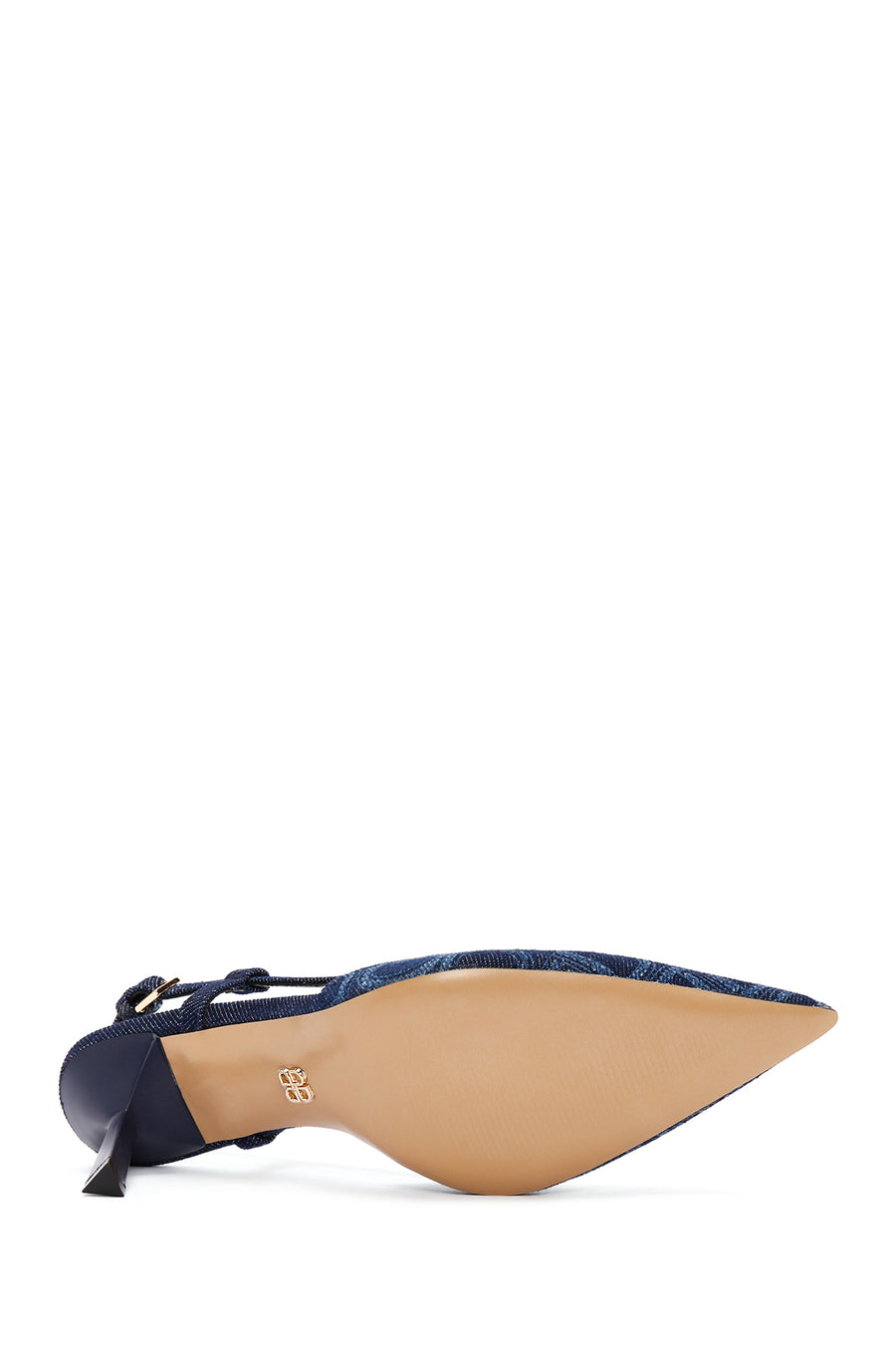 Women's Blue Ankle Strap Thin Heel Stiletto