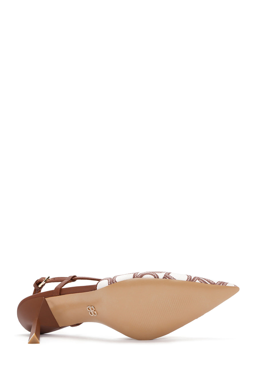 Women's Brown Ankle Strap Thin Heel Stiletto