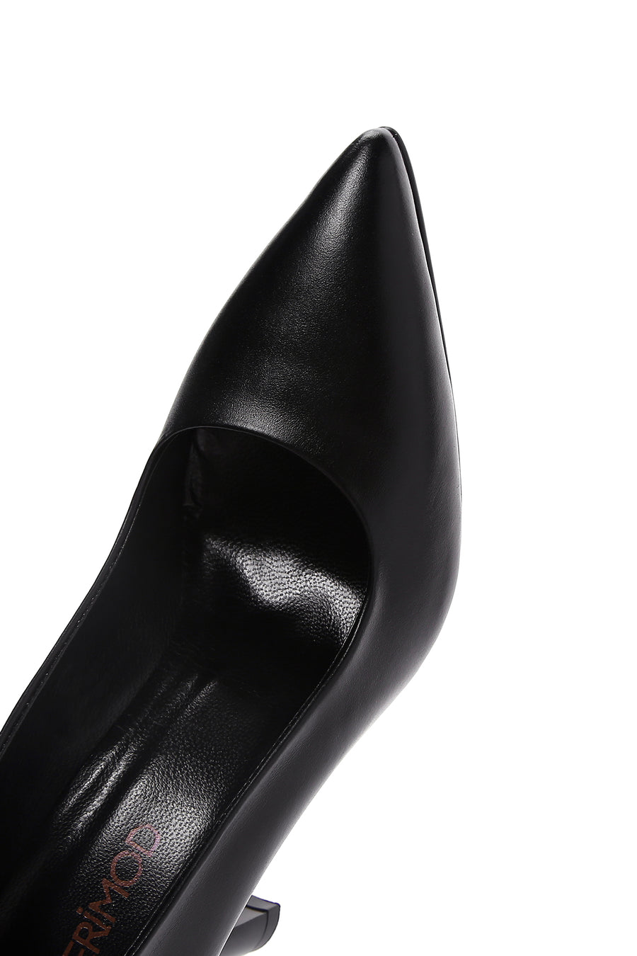 Kadın Siyah Topuklu Deri Stiletto