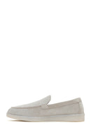 Women's Beige Suede Leather Loafer | Derimod