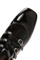 Kadın Siyah Deri Mary Jane Ayakkabı | Derimod