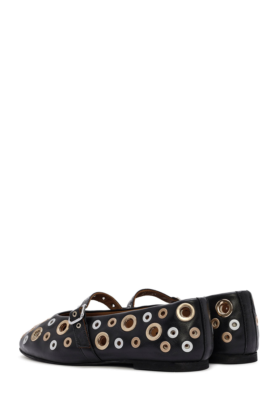 
Women's Black Leather Ballet Flats
