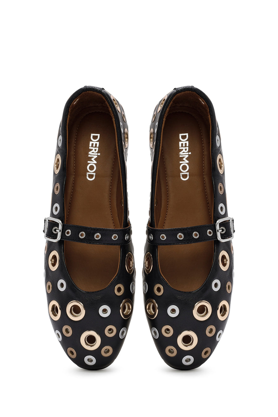 
Women's Black Leather Ballet Flats

