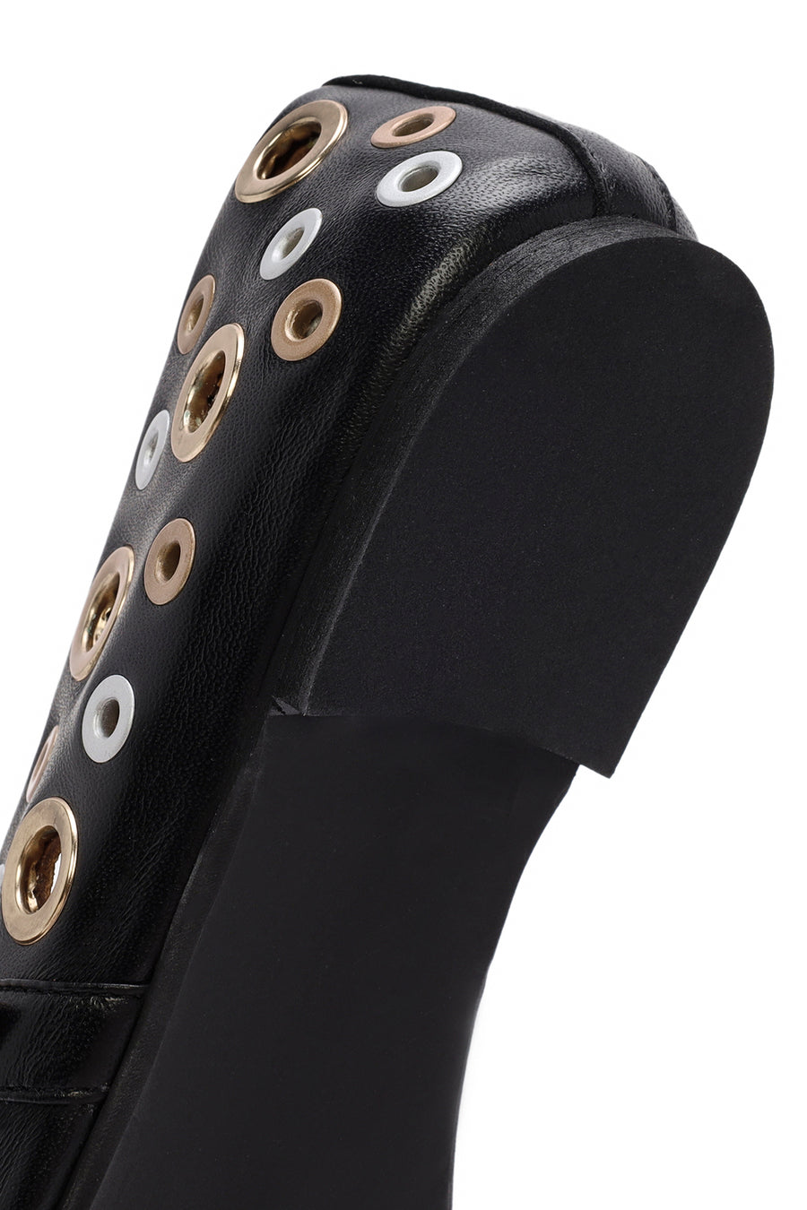 
Women's Black Leather Ballet Flats
