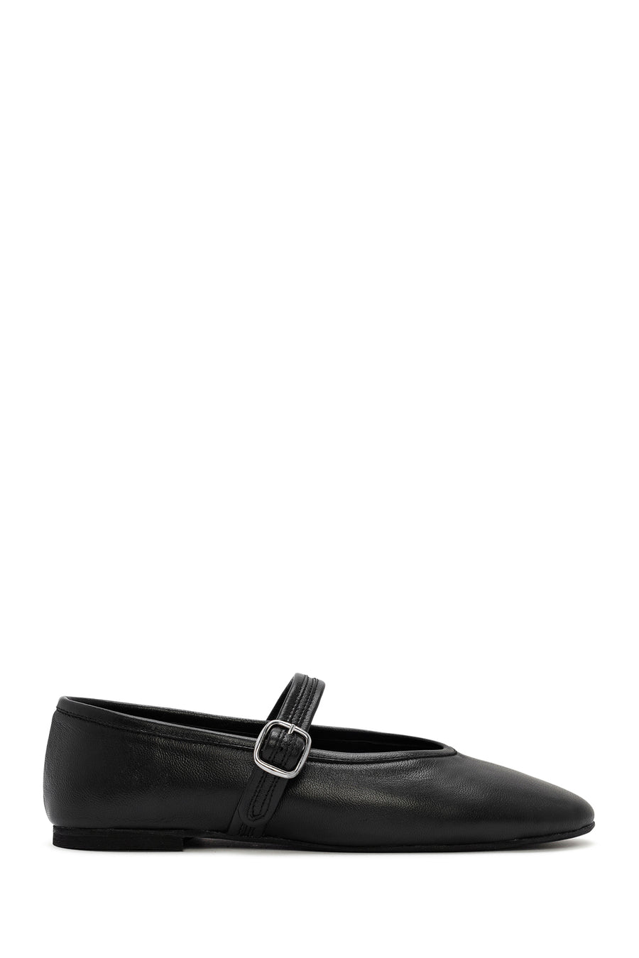 
Women's Black Leather Ballet Flats
 24SFD140818 | Derimod