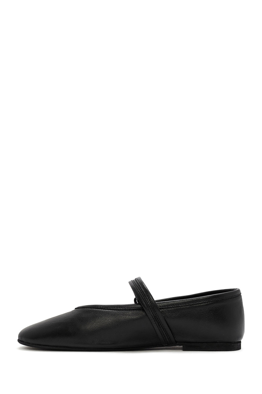 
Women's Black Leather Ballet Flats
