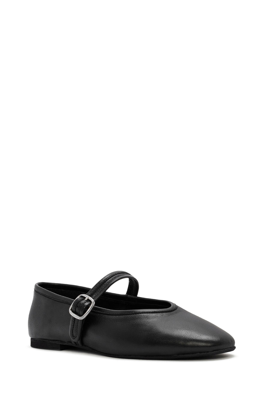 
Women's Black Leather Ballet Flats
