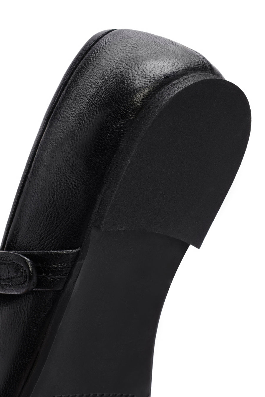 
Women's Black Leather Ballet Flats
