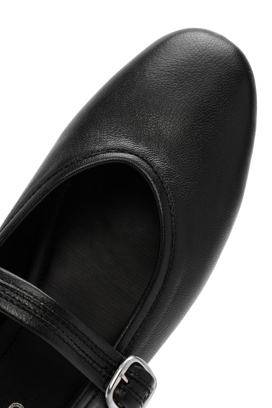
Women's Black Leather Ballet Flats
