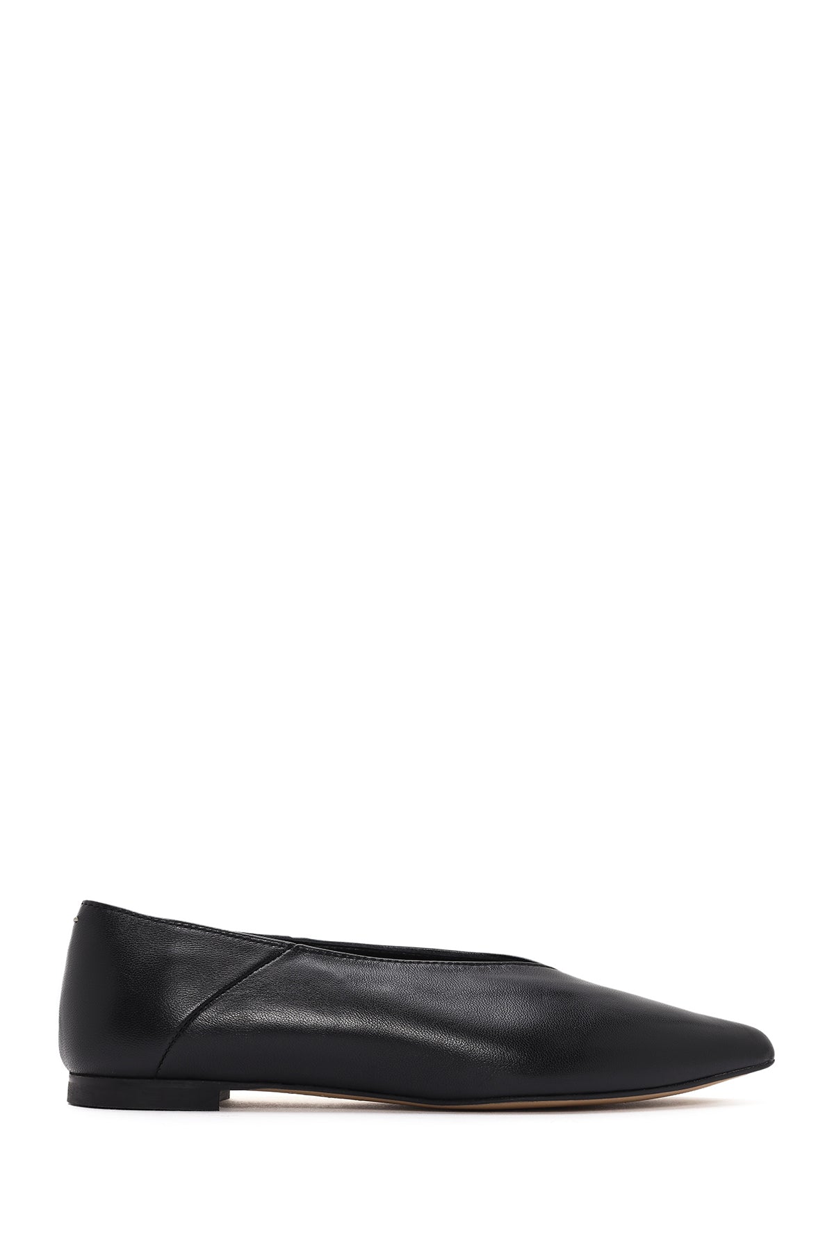 
Women's Black Leather Ballet Flats
 24SFD141018 | Derimod