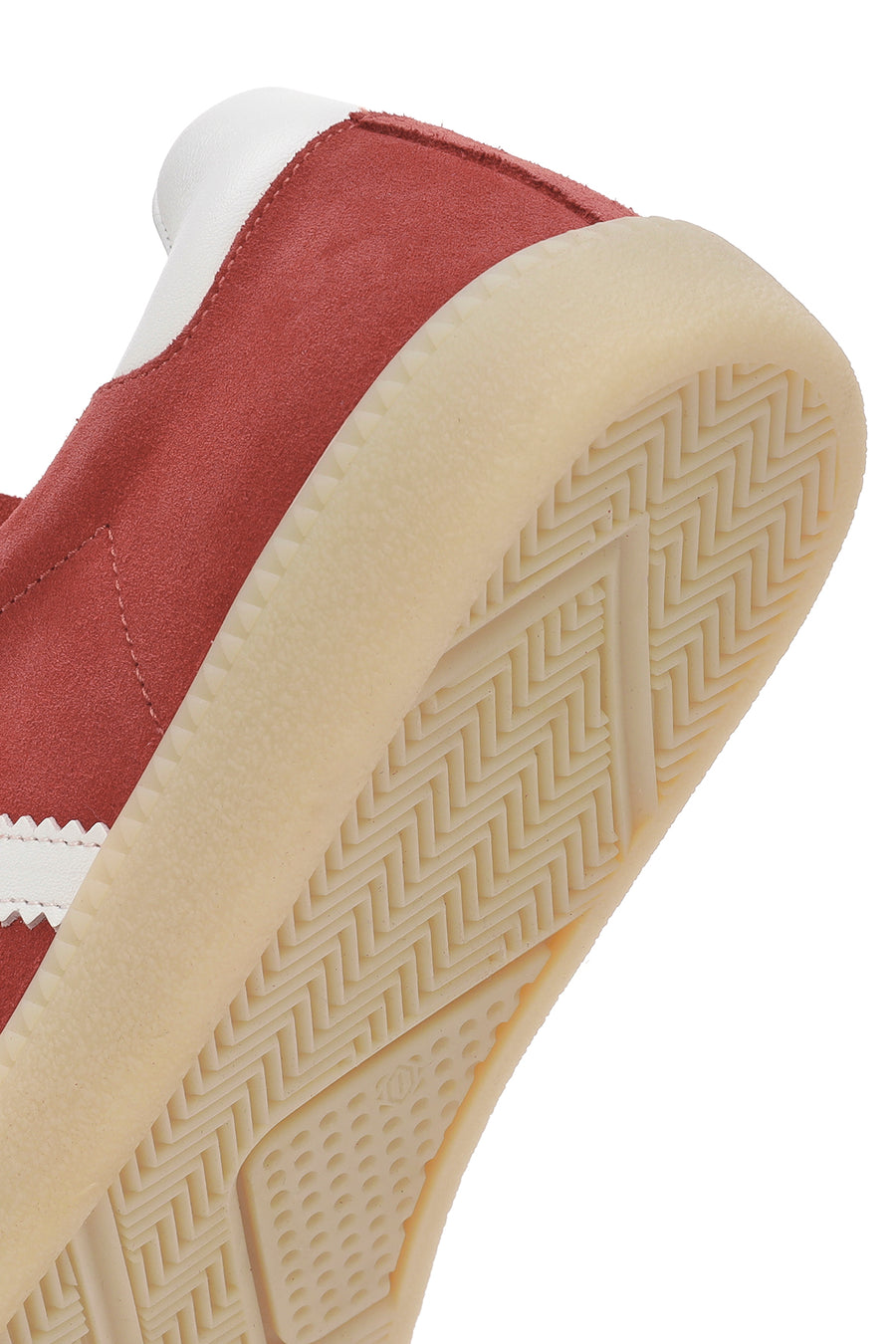 Kadın Kırmızı Bağcıklı Süet Deri Sneaker