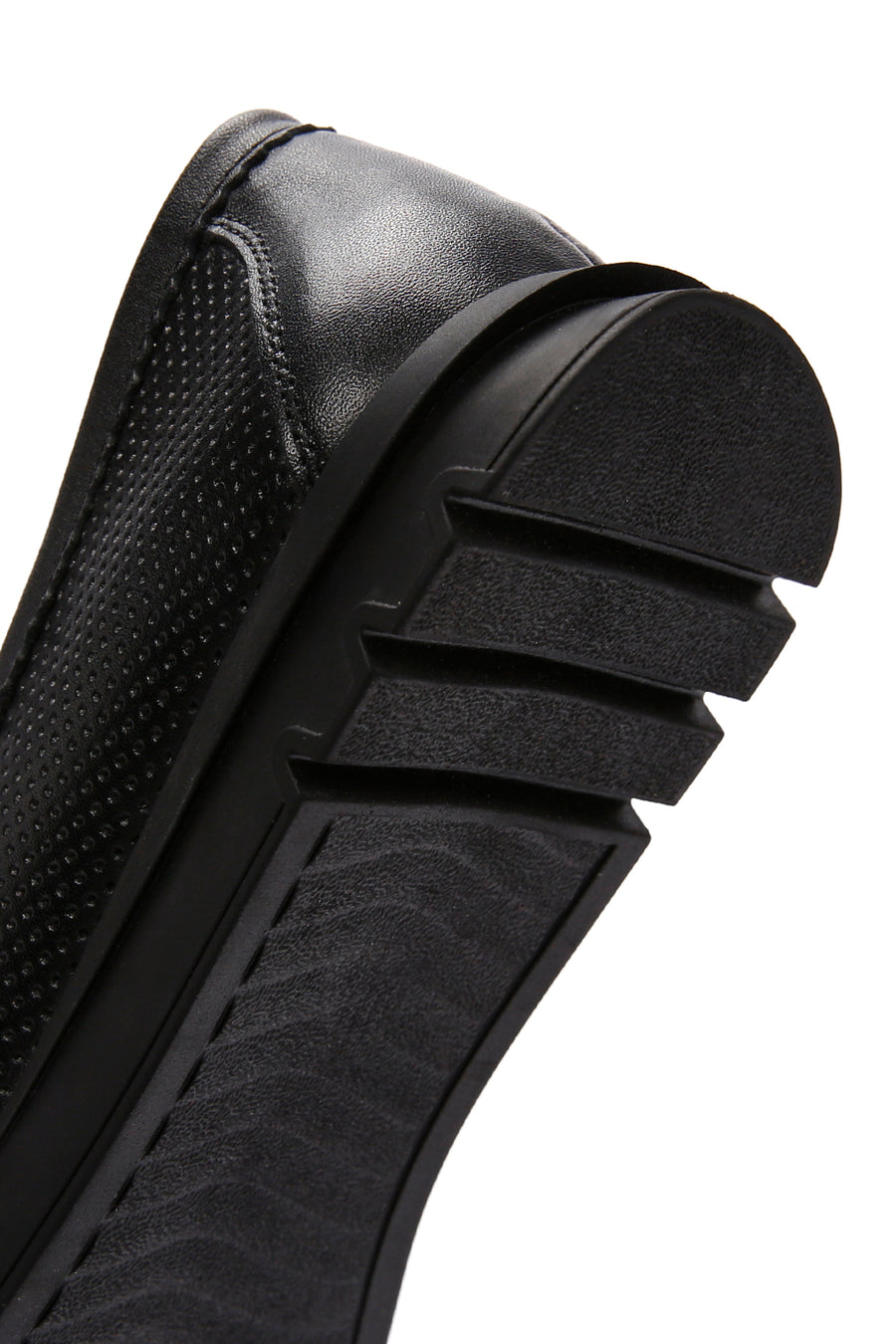 Kadın Siyah Toka Detaylı Deri Comfort Loafer