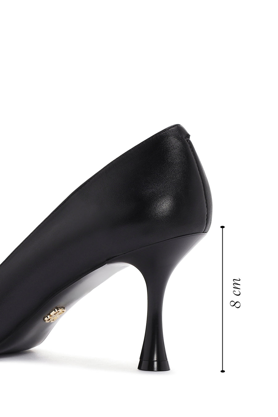 Kadın Siyah İnce Topuklu Deri Stiletto