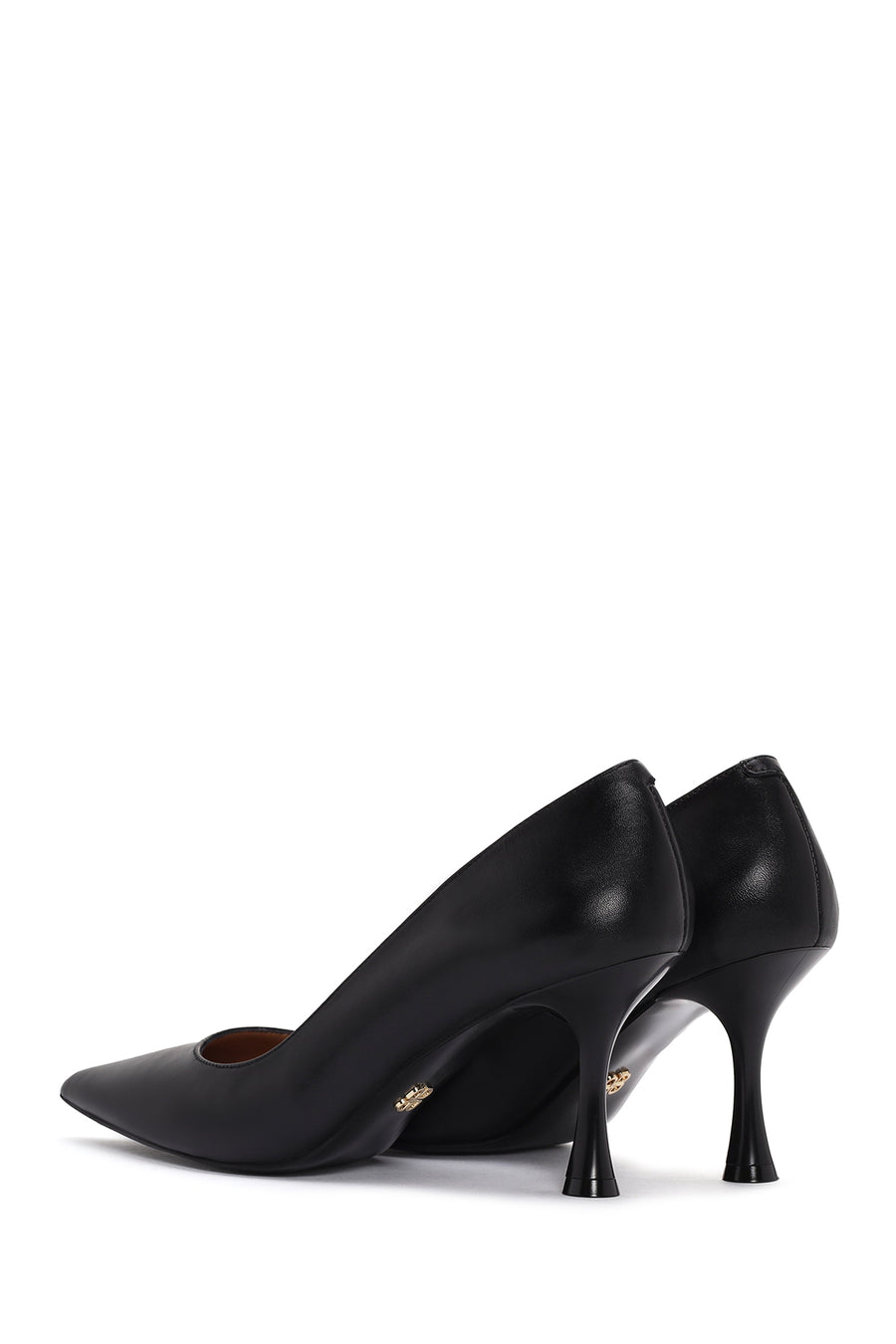 Kadın Siyah İnce Topuklu Deri Stiletto