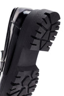 Kadın Siyah Rugan Deri Maskülen Loafer | Derimod
