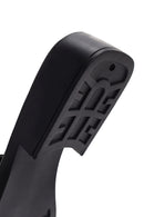 Kadın Siyah Deri Terlik | Derimod