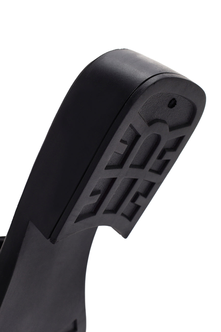 Women's Black Leather Slippers