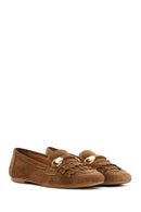 
Women's Tan Tassel Suede Leather Masculine Loafer
 | Derimod