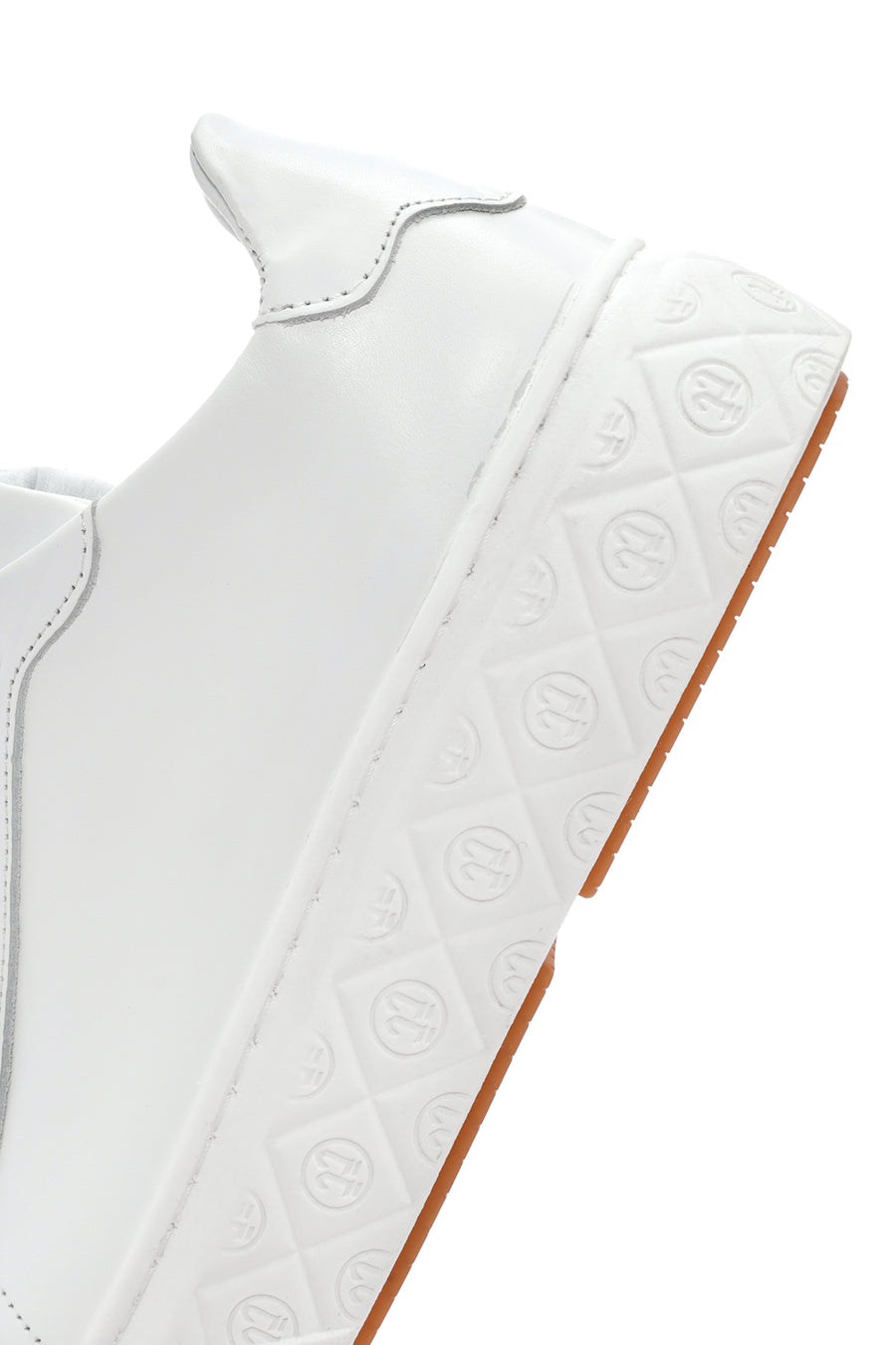 Kadın Beyaz Bağcıklı Deri Sneaker
