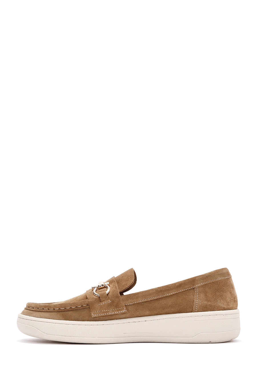 Women's Brown Suede Leather Casual Loafer