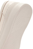 Women's Cream Thick Sole Leather Loafer | Derimod