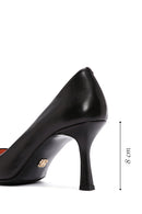 Derimod Flex Women's Black Heeled Leather Stiletto | Derimod