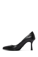 Derimod Flex Women's Black Heeled Leather Stiletto | Derimod