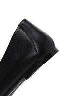 Women's Black Leather Ballerinas | Derimod
