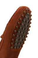 Women's Tan Suede Leather Loafer | Derimod