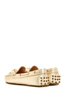 Kadın Altın Deri Loafer | Derimod