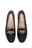 
Women's Black Buckle Detailed Leather Casual Loafer
 | Derimod