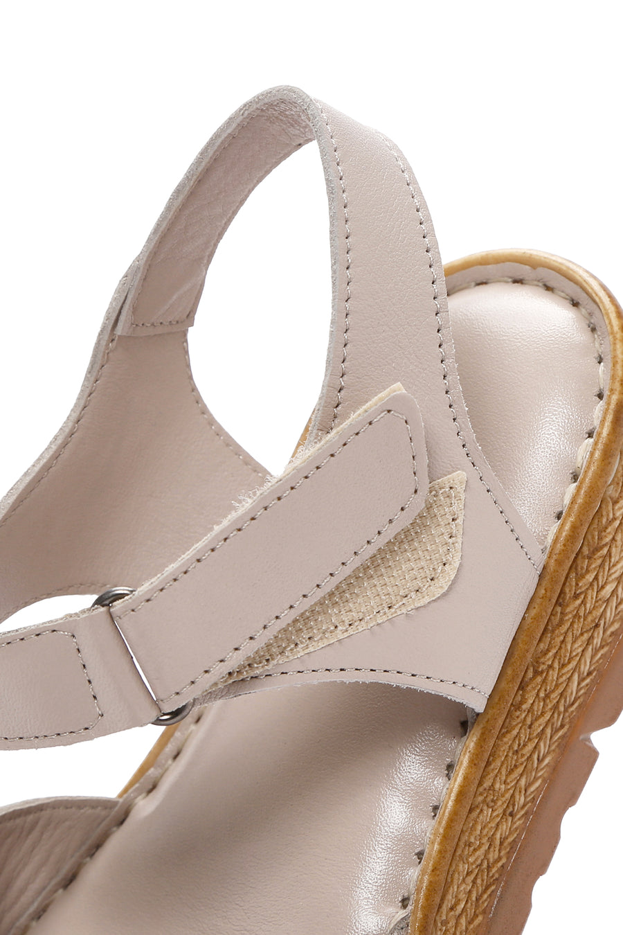 Women's Mink Ankle Strap Leather Comfort Sandals