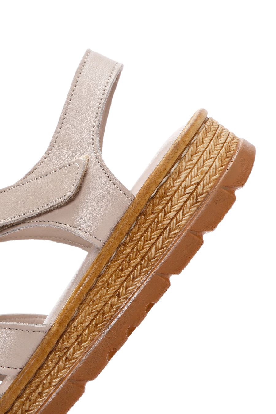 Women's Mink Ankle Strap Leather Comfort Sandals