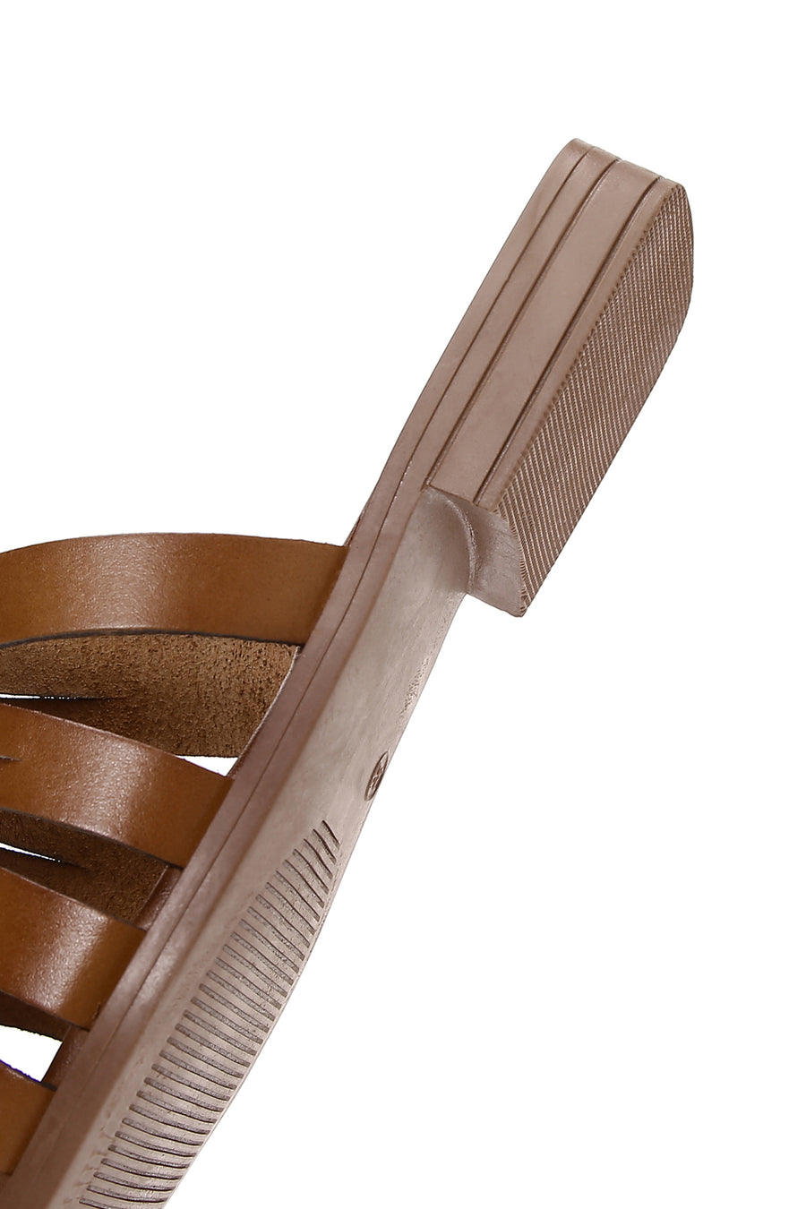 Women's Tan Leather Slippers