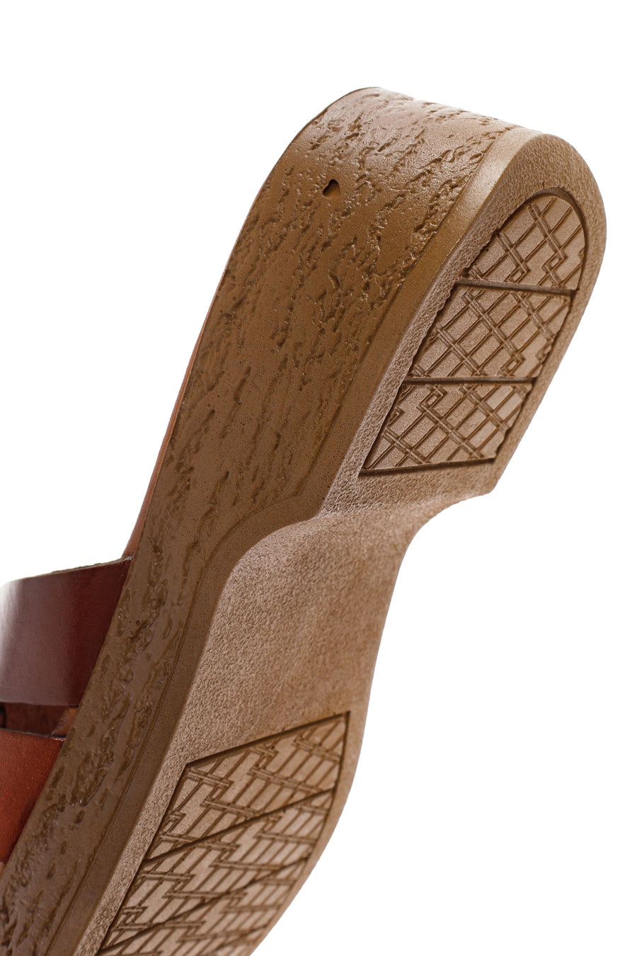 Women's Brown Leather Slippers