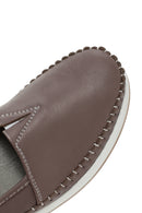 Women's Mink Leather Comfort Loafer | Derimod