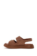 Women's Powder Leather Comfort Sandals | Derimod