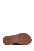 Women's Powder Leather Comfort Sandals | Derimod