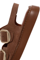 Women's Powder Leather Comfort Sandals | Derimod