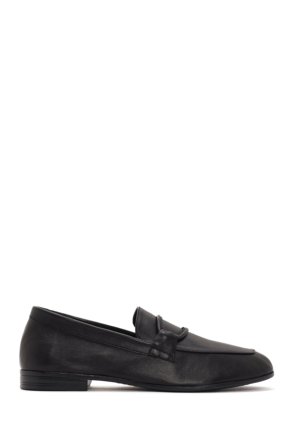 
Women's Black Leather Casual Loafer
 24SFD351118 | Derimod