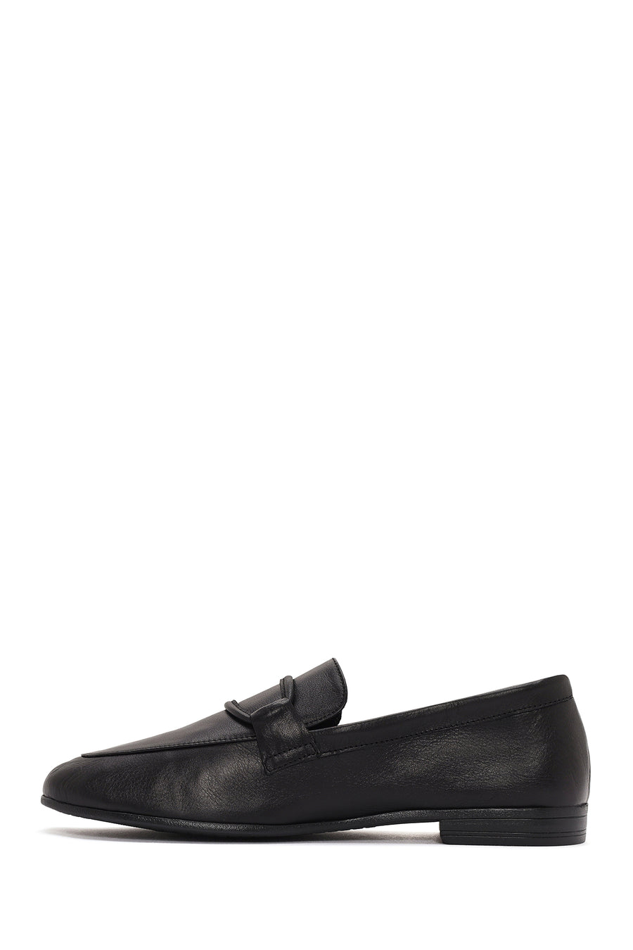 Kadın Siyah Deri Casual Loafer