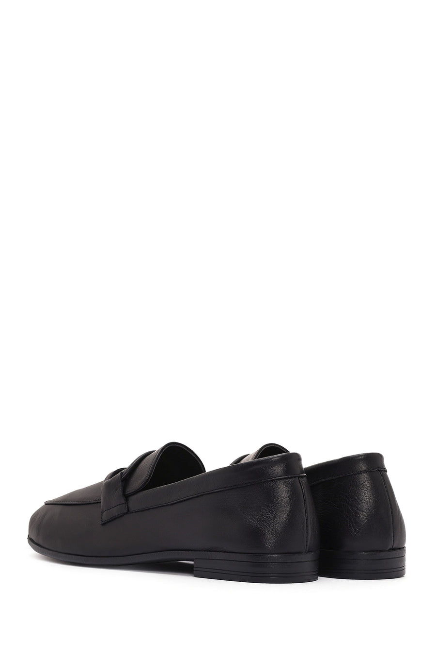 Kadın Siyah Deri Casual Loafer