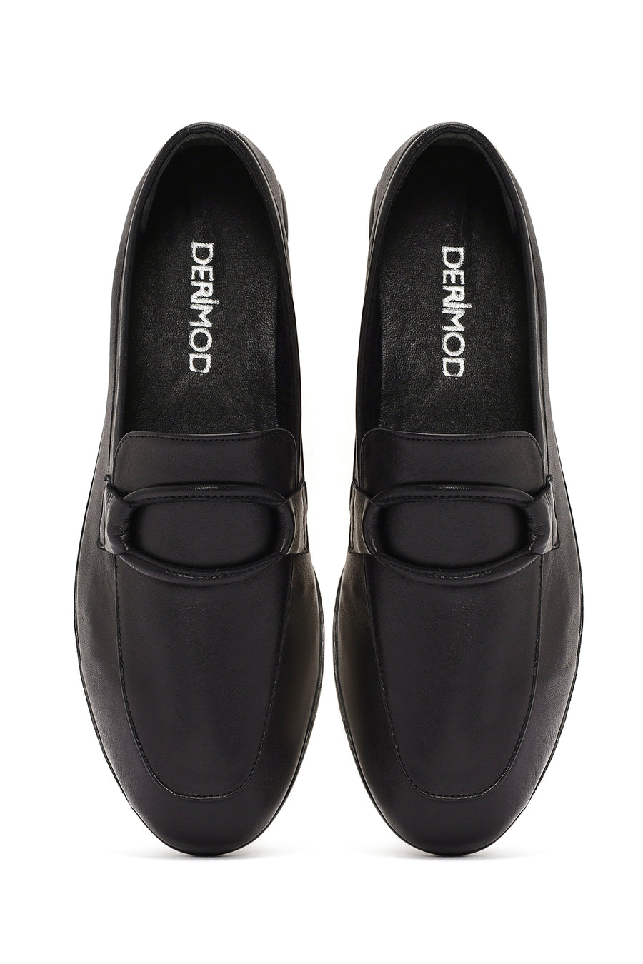 Kadın Siyah Deri Casual Loafer