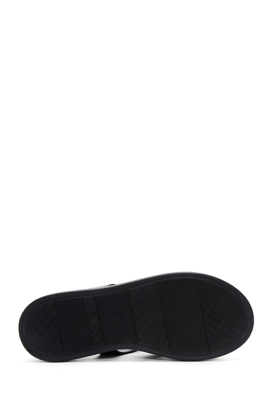 Women's Black Ankle Strap Leather Comfort Sandals