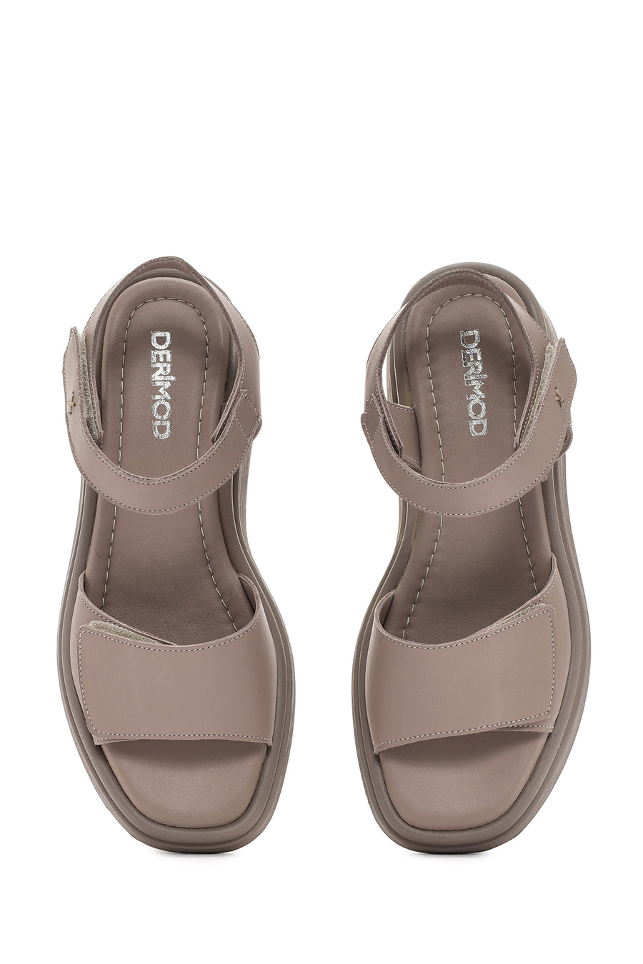 Women's Mink Ankle Strap Leather Comfort Sandals