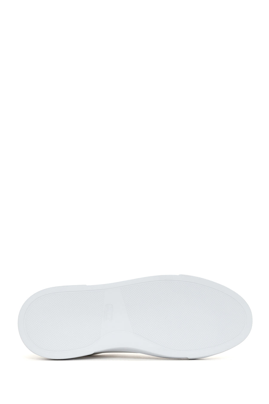 Women's White Lace-Up Leather Sneaker