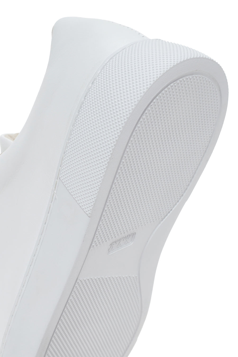 Women's White Lace-Up Leather Sneaker