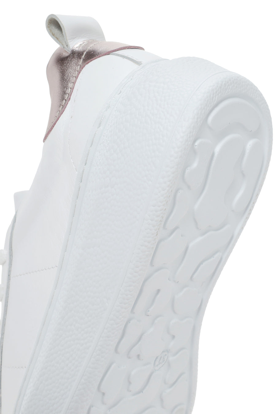 Kadın Beyaz Bağcıklı Deri Sneaker