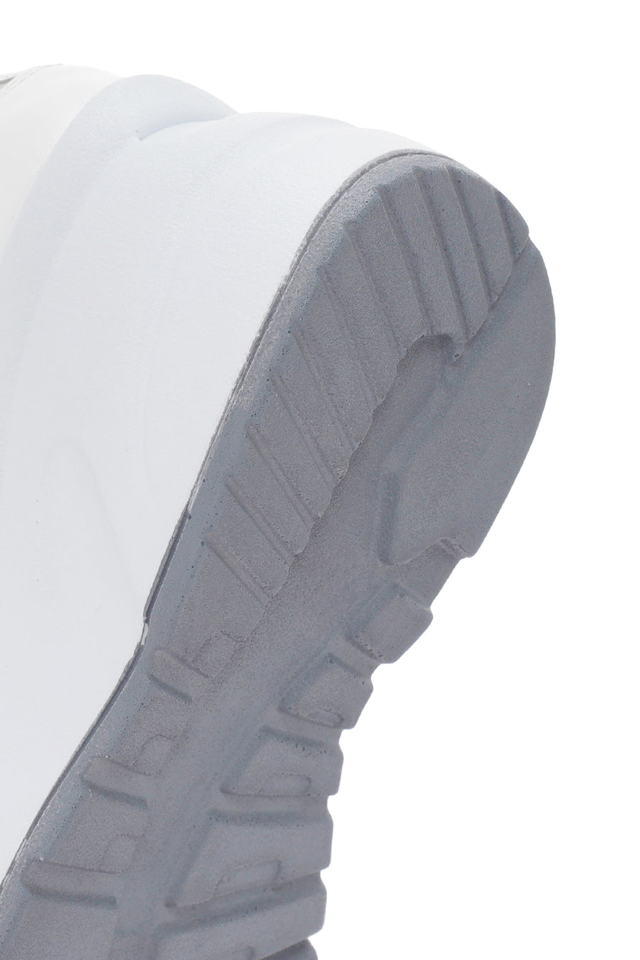 Kadın Beyaz Dolgu Topuklu Bağcıklı Deri Sneaker